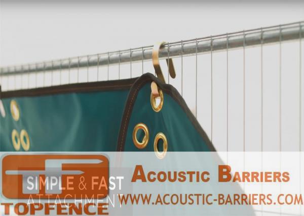 Temporary Sound Barriers Fence Noise Insulation and absorbed 40dB Minimum Any color and Size Customized