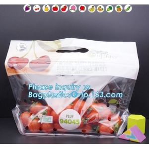 Resealable Fruits Vegetable Plastic Zip Lock Packaging Bags, OPP CPP Printed