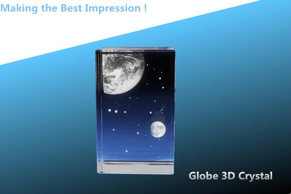 Quality 3D GLOBE CRYSTAL RECTANGLE/2D GLOBE CRYSTAL CUBE/GLOBE CRYSTAL BLOCK/3D CRYSTAL AWARD for sale
