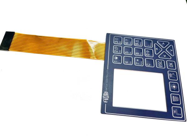 Quality FPC Copper Circuit Waterproof Flexible Membrane Switches With LED Mounting And ZIF Connector for sale
