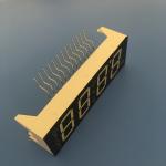 Black Face 4 Digit 7 Segment LED Display Ultra White For Gas Cooker