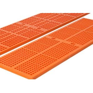 China Rectangular Hole Pu Screen Mesh For Dewatering , Longlife on sale