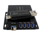 USB 3.0 To Fiber Hub, can split 1 USB3.0 interface to 4 downstream USB3.0