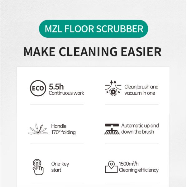 Floor Cleaning Scrubbing Machine Battery Powered Commercial Floor Scrubber Single Disc Floor Scrubber