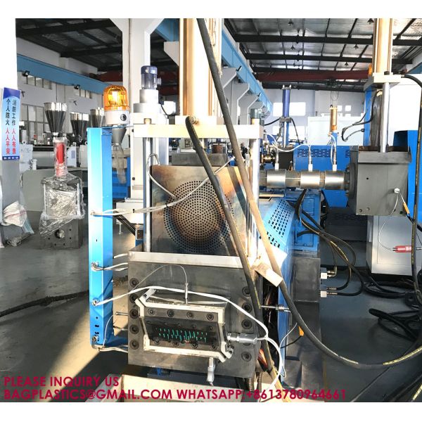 Double Stage Recycled PE PP HDPE LDPE Plastic Pelletizing Making Machine granulator