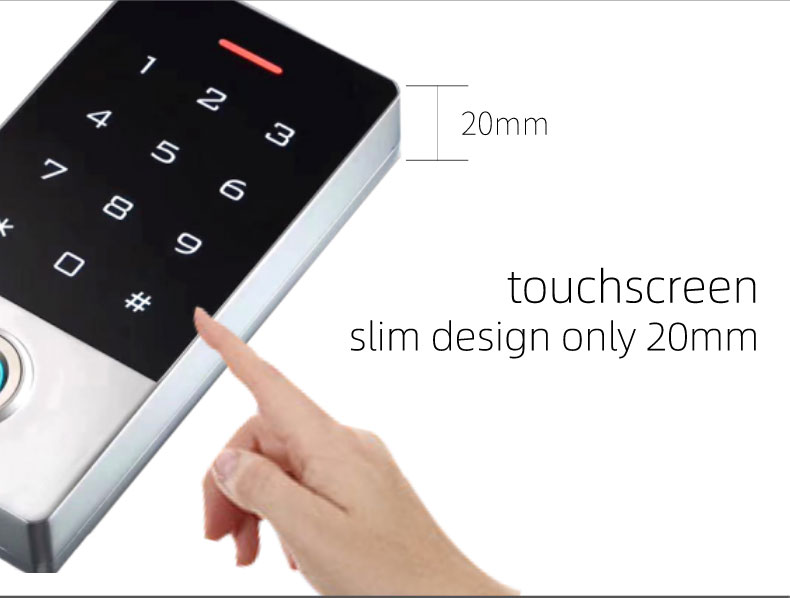 Waterproof Finger Print RFID Card Password Access Control Keypad