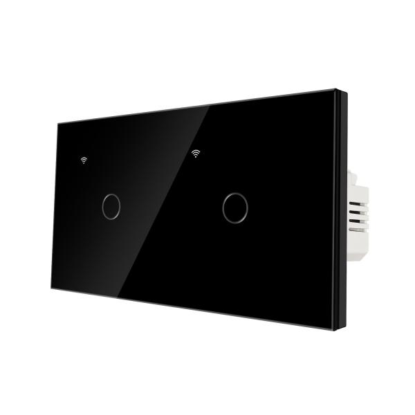 Quality 157 Type 2Gang 50-60Hz Smart WIFI Switch Wireless Home Automation Smart Home Wall Switch Tuya App Control for sale