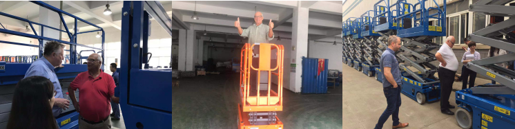 Small Electric Scissor Lift Aerial Work Platform Working Height 10M