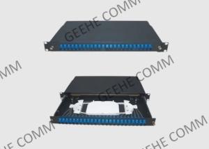China 1U Easy Sliding Standard OS2 Fiber Patch Panel With SC UPC Adapters wholesale