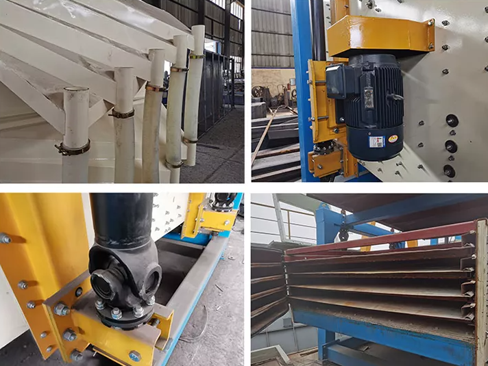 Rectangular tumbler screening machine for sand