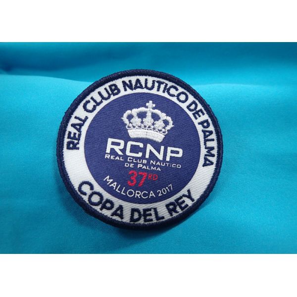 Custom Flag 3D Born To Be Mild Logo Embroidered Neck Patch Reusable