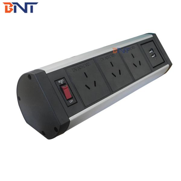 Quality Desktop Mounted Power Outlet With Three Australia Power Interfaces for sale