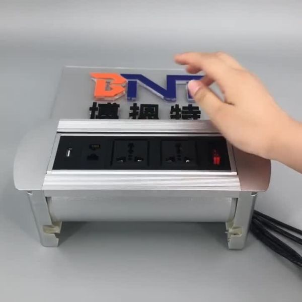 China Customized multifunctional manual rotating hidden table power socket outlet wholesale