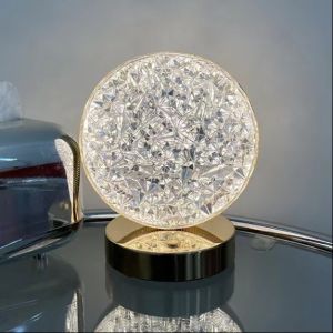 Lightweight Round Bright Battery Operated Table Lamp For Nursery