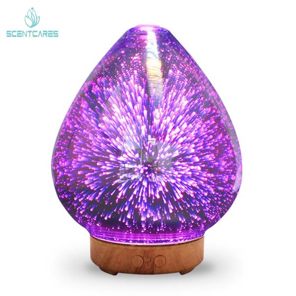2.4MHZ 12W 200ml 3D Glass Ultrasonic Aromatherapy Diffuser
