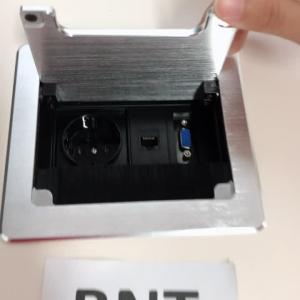 China Brush cover modular design multimedia desktop power sockets with usb wholesale