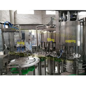 China Monoblock Rotary Automatic Bottle Filling Machine For 250 - 2000ml Bottled Purified Water wholesale