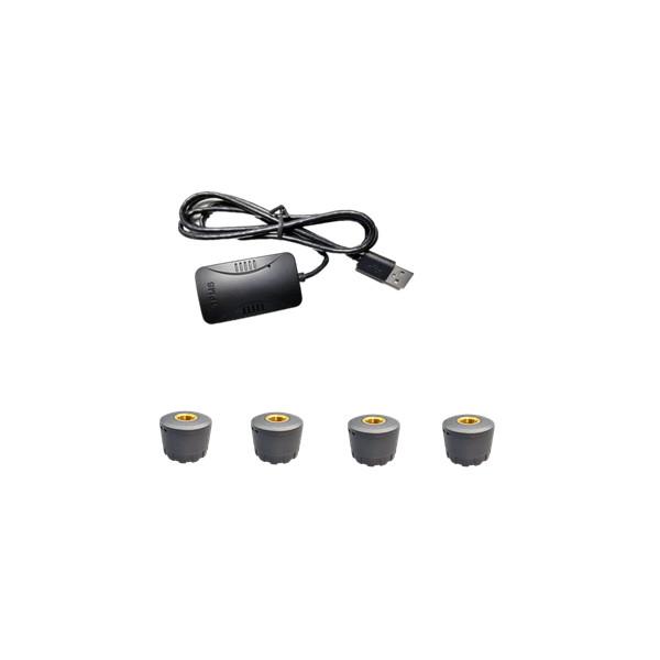 Quality 120 Psi Solar Powered TPMS 8V1 External Thread Solar Tire Pressure Monitoring System for sale