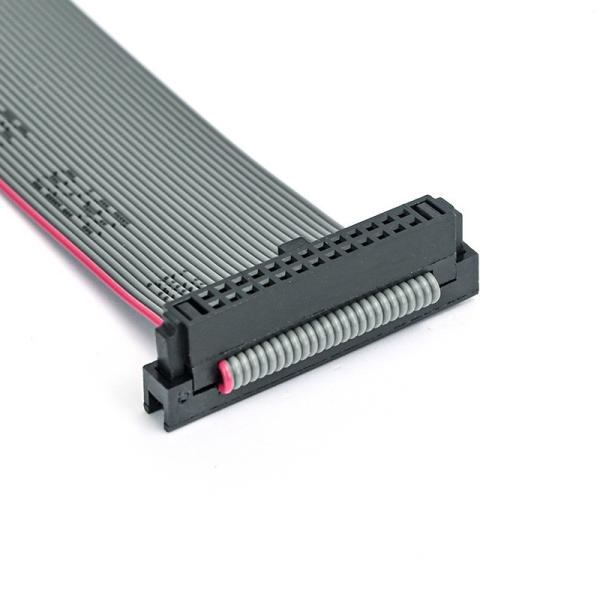Quality 26Pin IDC Flat Ribbon Cable Assembly with Strain Relief and 2.54mm IDC to IDC Socket for sale