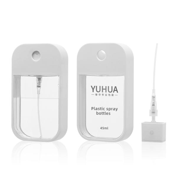 45ml 50ml Plastic Perfume Packgaing Easy To Carry Square Shape