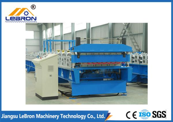 Quality Dual Sheet Wall Panel Roll Forming Machine Customized Feeding Width High Forming Speed for sale