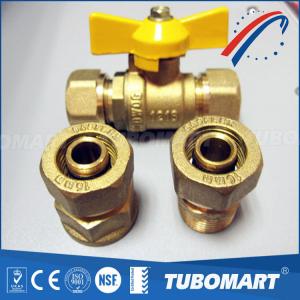 China 16mm Pap Pipe Brass Gas Valve Hpb58-3A Butterfly Ball Valve CE Approved wholesale