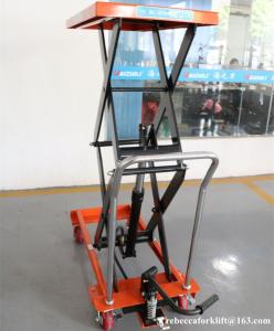 China Easy Operate Manual Lift Table 1 Ton 1700mm With Hydraulic Pump Long Service Life on sale