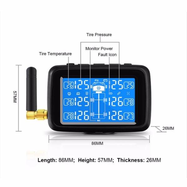 Quality 10 Sensors IP67 Tire Pressure Monitoring System For Travel Trailers for sale