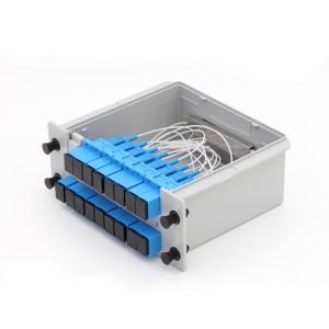 SC UPC PLC Fiber Optic Splitter 1x16 Cassette Type 1650nm Wavelength