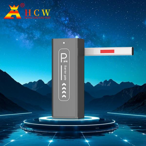 Quality HCW waterproof Automatic Parking Barrier Gate Wireless Sensor Access Control Boom Barrier for sale
