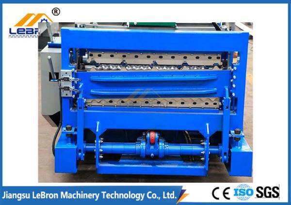 7.5 KW Blue Color Double Layer Roll Forming Machine For Corrugated Sheet And IBR