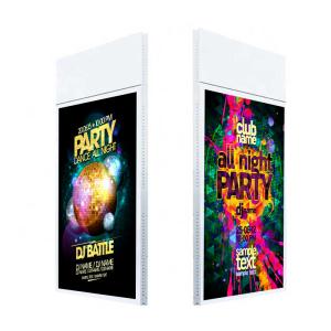 China Hanging double sided lcd advertising screen with remote control software wholesale