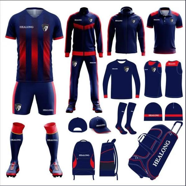 a Series of Soccer Training Team Set Uniform Jersey Clothing Sportswear