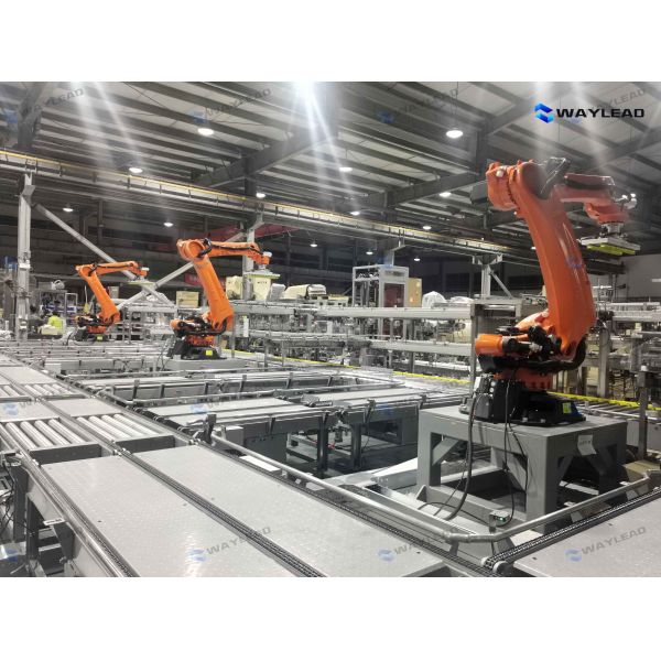 Turnkey Palletizing Robot for Large Factories Multi-Brand Compatible, Smart Storage Ready