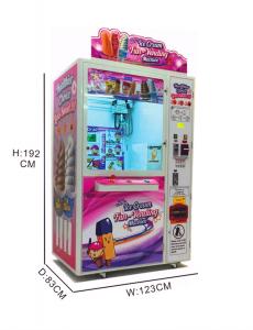 China Hardware Material Refrigerated Vending Machine / Ice Cream Claw Machine wholesale
