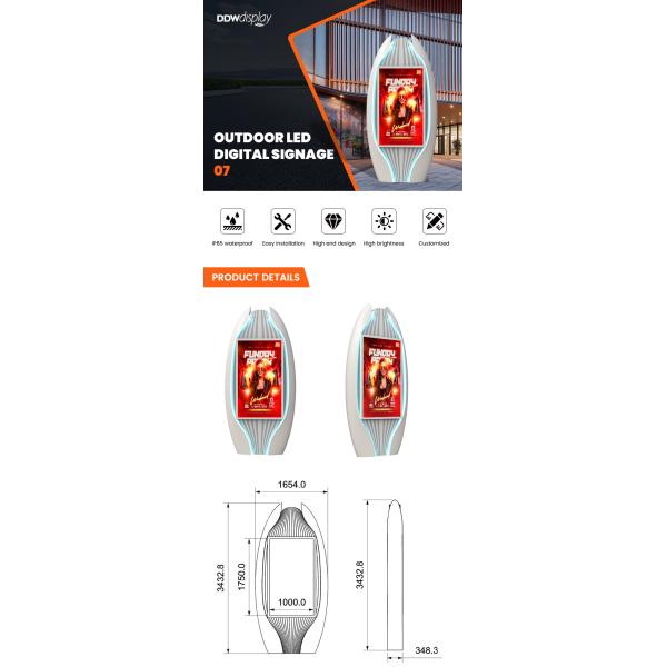 Easy installation 10000nits IP65 P4 P5 P6 P8 P10 mupi outdoor indoor display led digital signage