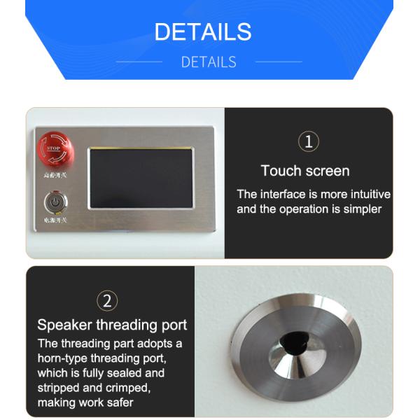 Speed Crimping Loose Insulated Tube Terminal Crimp Machine with Four Edge Crimping