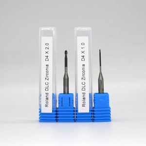China Roland CAD CAM Zirconia Milling Bur DLC Dental Milling Cutter on sale