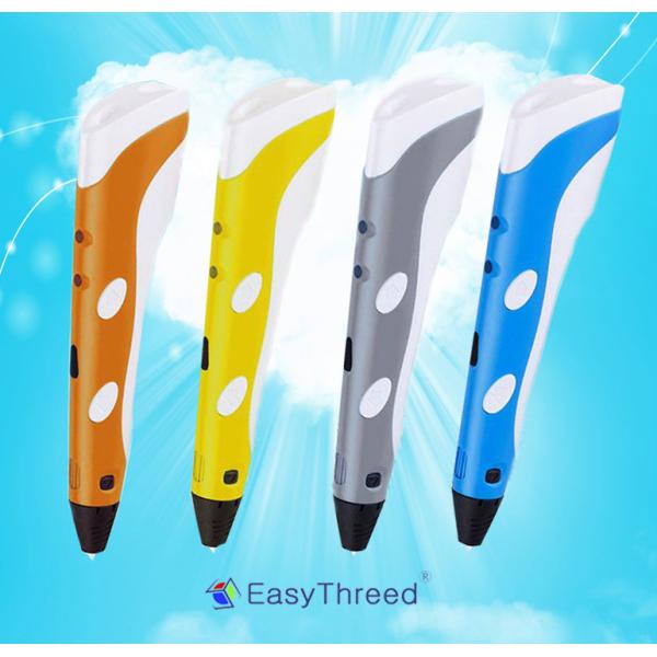 Easthreed Small Professional 3D Printing Pen , Yellow / Blue / Pink 3D Pen For Children
