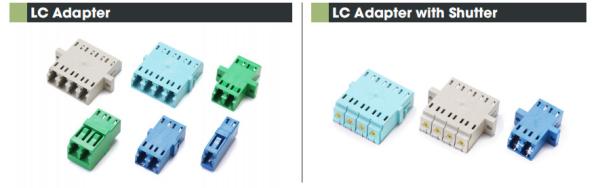 Quality LC / UPC To LC / UPC Simplex Single Mode Fiber Adapter Plastic With Shutter for sale