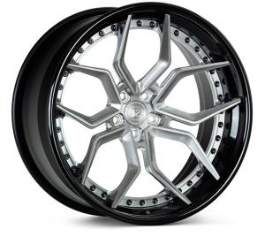 China EVO3 3 PC Rims Forged 	3-Piece Forged Wheels 18 Inch For Luxury Car Silver Brushed wholesale