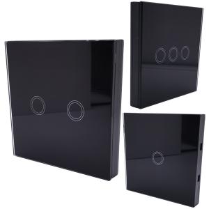 China EU Standard Remote Control Switch 1 2 3 Gang 1 Way Remote Touch Switch,Smart Touch Switch RF433 Remote Control Wall Swit wholesale