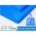 China 100% 65GSM 75D Pongee Recycled PET Fabric For Pillow Shopping Bag for sale