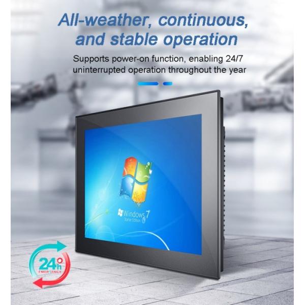 Intel J64 24 Inch Capacitive Embedded mini industrial PCs Waterproof All in One Computer Fanless Panel Pc