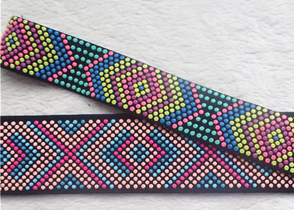 Customized Silicone Dots Jacquard Elastic Band Colorful Printed OEKO SGS BV