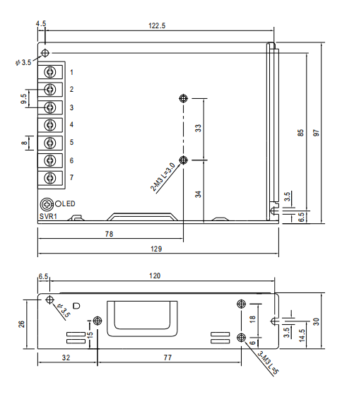 LPV-100 LED Power Supply For Indoor Use Easy To Install 100Watts Output