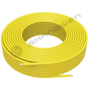 China Silicone Wire Power Cord 10 AWG Tinned Copper Standard High-Temperature Hookup 10 Gauge Yellow Flexible Wire 1 Conductor wholesale