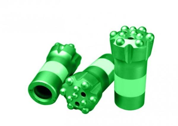 Quality Threaded Rock Core Drill Bits Hemispherical Ballistic Parabolic Conical Button Type for sale