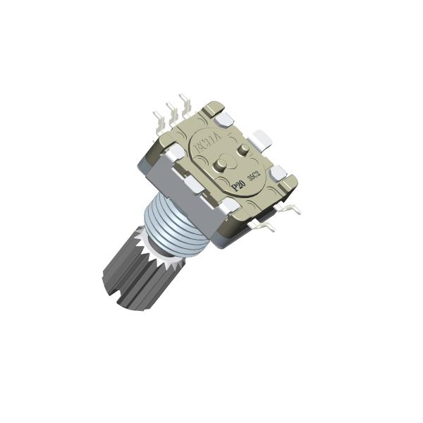 EC11 Incremental Rotary Encoder 10mA 5V DC Metal Shaft 20mm for Automotive