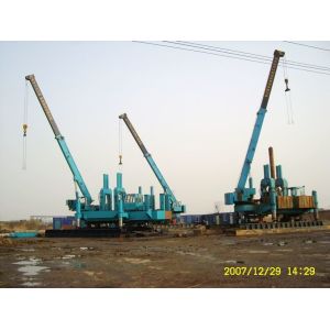 Precast Concrete Hydraulic Press In Pile Driver , Press Pile Machine